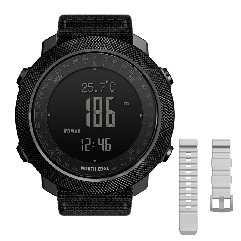 Montre numérique de sport NORTH EDGE avec altimètre et boussole