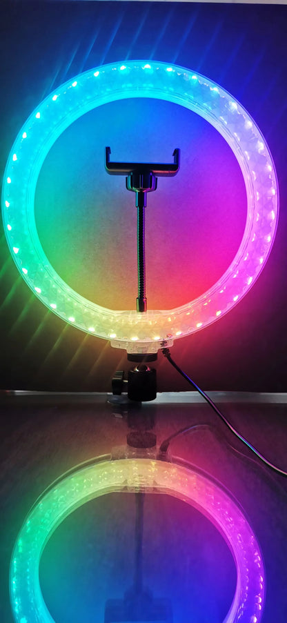 Éclairage LED RGB pour studio et diffusion en direct – plusieurs diamètres