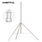 Pied d’éclairage AMBITFUL en acier inoxydable – réglable de 69 à 200 cm