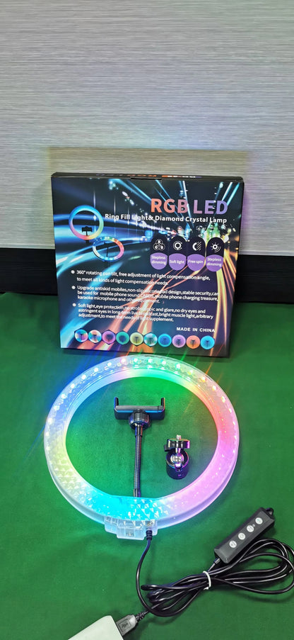 Éclairage LED RGB pour studio et diffusion en direct – plusieurs diamètres