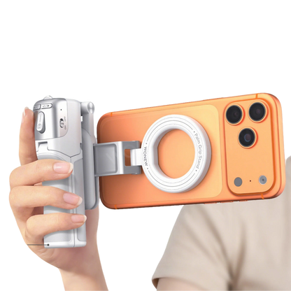 Perche selfie magnétique pliable Z3 avec support de téléphone et éclairage optionnel