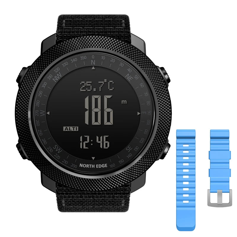 Montre numérique de sport NORTH EDGE avec altimètre et boussole