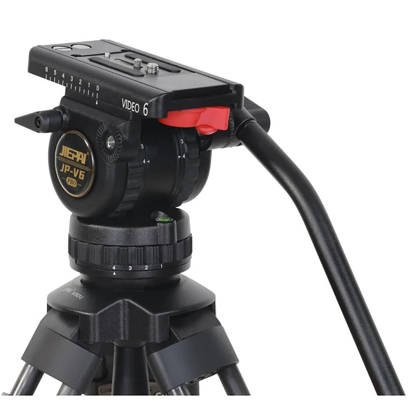 Trépied vidéo professionnel Jiepai V6 CF-S avec tête fluide