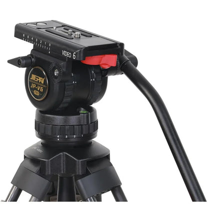 Trépied vidéo professionnel Jiepai V6 CF-S avec tête fluide