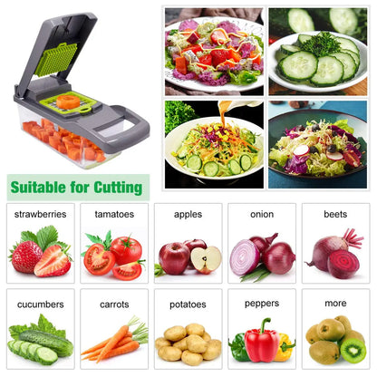 Râpe multifonction pour légumes avec accessoires de cuisine