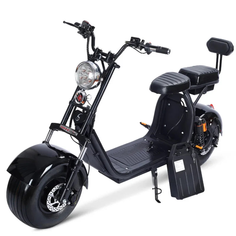 Scooter électrique Citycoco avec batterie amovible – cadre en acier, 60 V