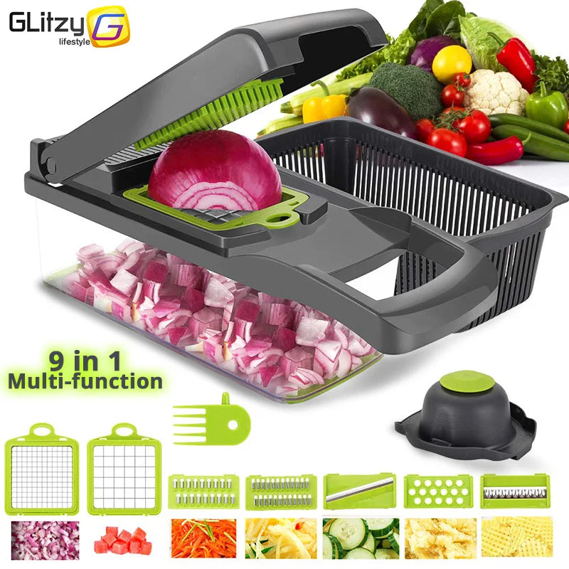 Râpe multifonction pour légumes avec accessoires de cuisine