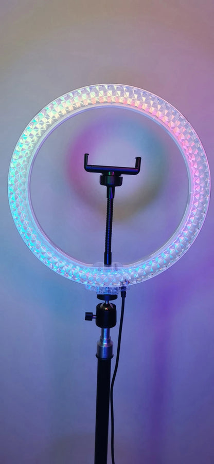 Éclairage LED RGB pour studio et diffusion en direct – plusieurs diamètres