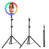 Pied d’éclairage pliable de 2,1 m pour anneau lumineux et streaming – JP-170