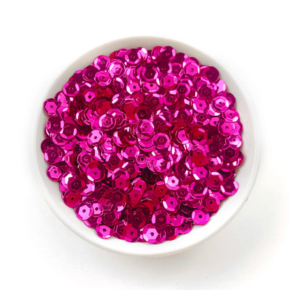 Sequins ronds en PVC de 6 mm pour couture et loisirs créatifs