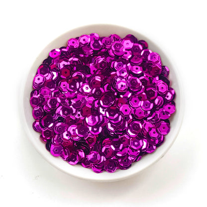Sequins ronds en PVC de 6 mm pour couture et loisirs créatifs