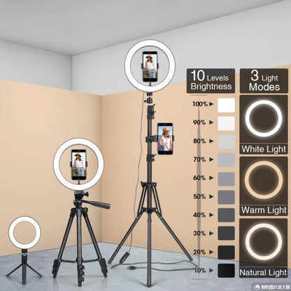 Kit d’éclairage circulaire LED pour photographie et diffusion en direct