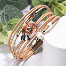 Bracelet mixte en corde avec fermoir magnétique
