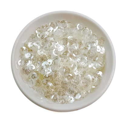 Sequins ronds en PVC de 6 mm pour couture et loisirs créatifs