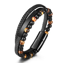 Bracelet mixte en corde avec fermoir magnétique