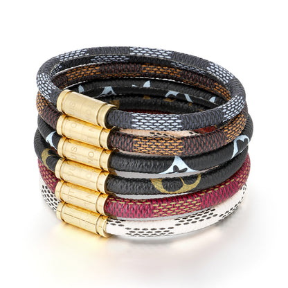 Bracelet mixte en corde avec fermoir magnétique
