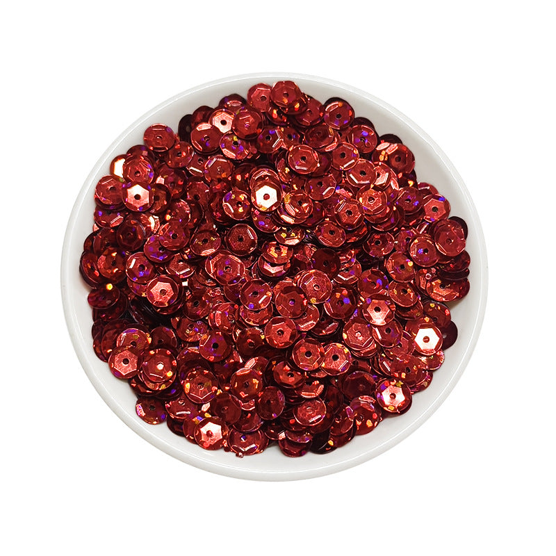 Sequins ronds en PVC de 6 mm pour couture et loisirs créatifs