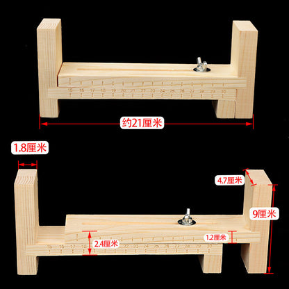 Métier à tresser en bois pour bracelets et cordons