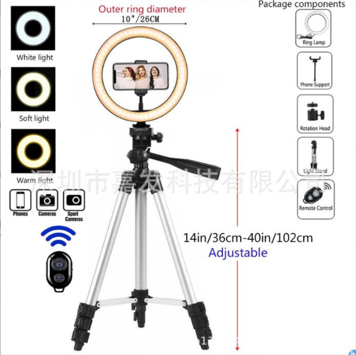 Kit d’éclairage circulaire LED pour photographie et diffusion en direct