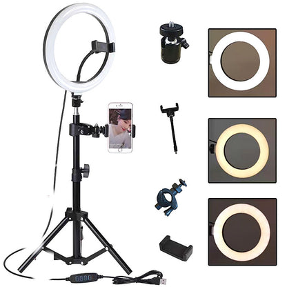 Kit d’éclairage circulaire LED pour photographie et diffusion en direct