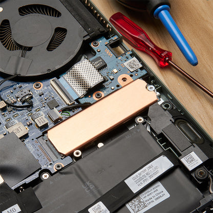 Dissipateur thermique en cuivre pour SSD M.2 – formats 2230, 2242 et 2280