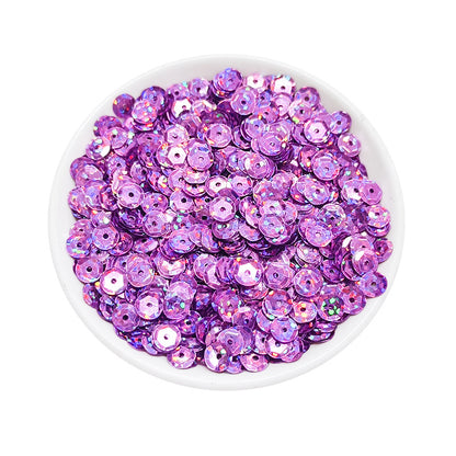 Sequins ronds en PVC de 6 mm pour couture et loisirs créatifs