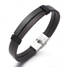 Bracelet mixte en corde avec fermoir magnétique
