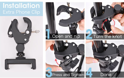 Kit d’éclairage circulaire LED pour photographie et diffusion en direct