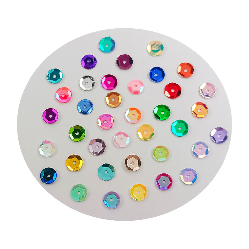 Sequins ronds en PVC de 6 mm pour couture et loisirs créatifs