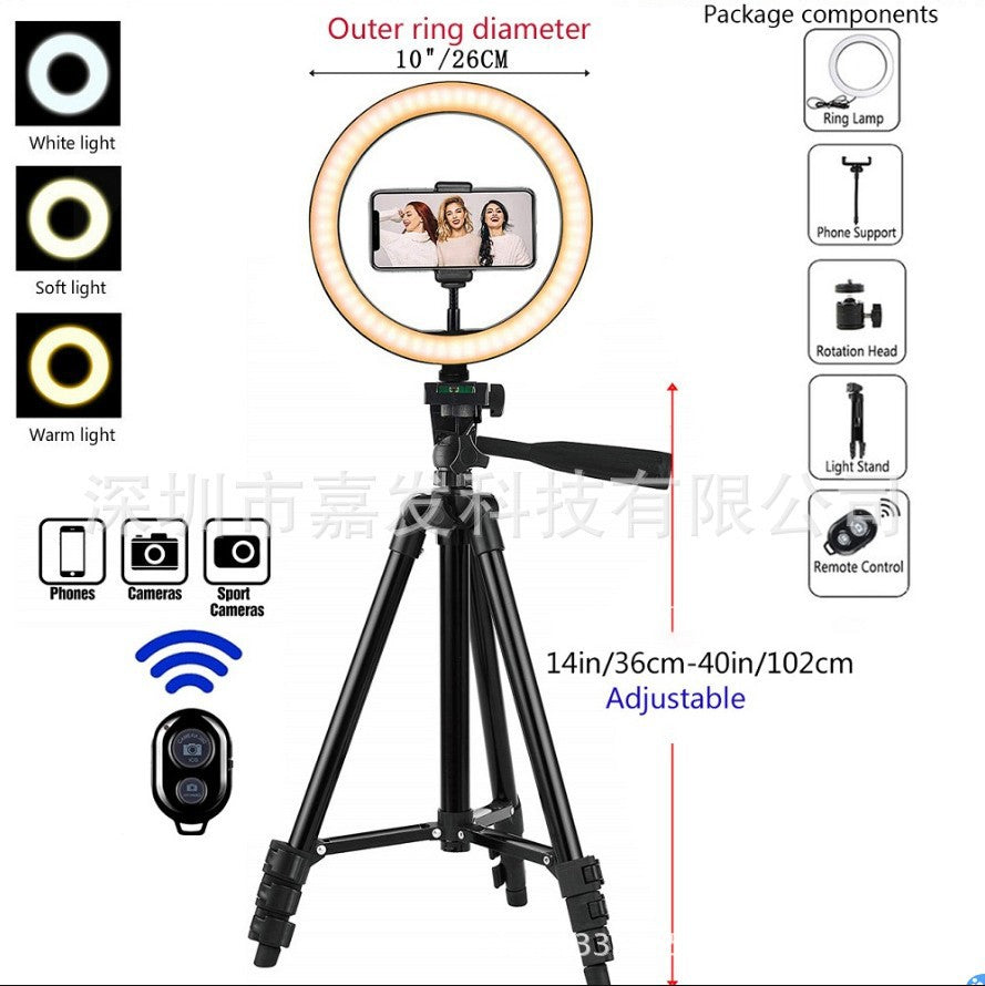 Kit d’éclairage circulaire LED pour photographie et diffusion en direct