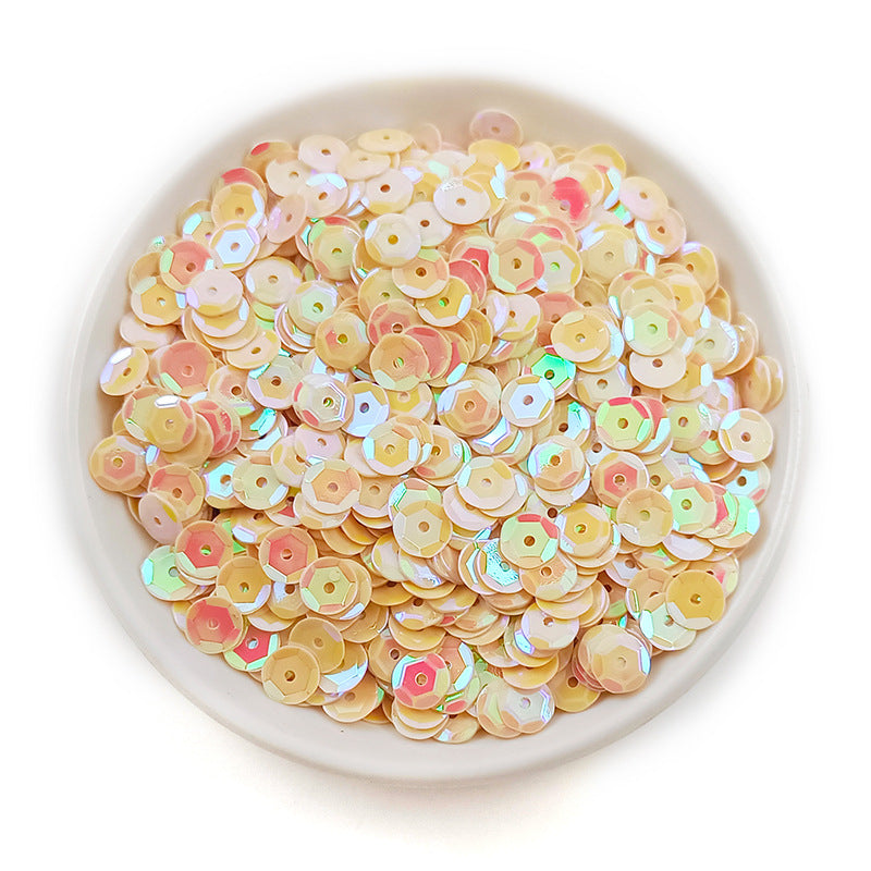 Sequins ronds en PVC de 6 mm pour couture et loisirs créatifs