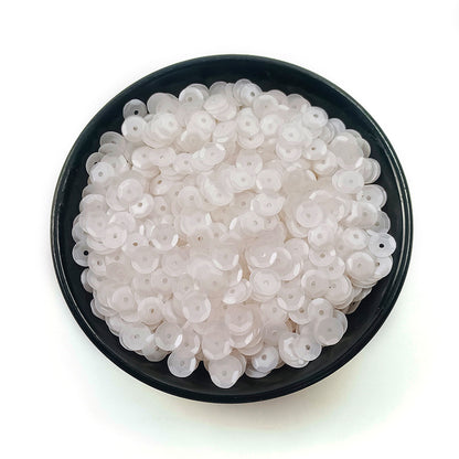 Sequins ronds en PVC de 6 mm pour couture et loisirs créatifs
