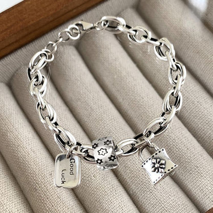Bracelet vintage avec étoile à six branches