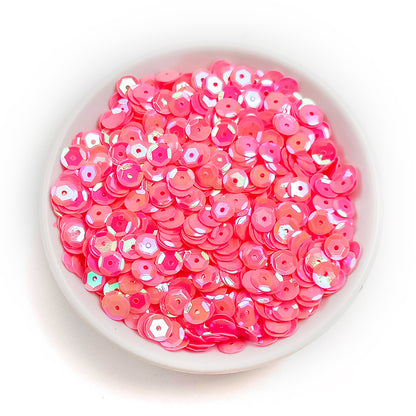 Sequins ronds en PVC de 6 mm pour couture et loisirs créatifs
