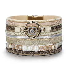 Bracelet mixte en corde avec fermoir magnétique