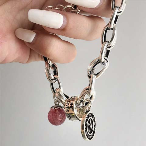 Bracelet vintage avec étoile à six branches
