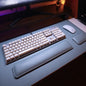 Grand tapis de souris en cuir avec repose-poignets pour clavier