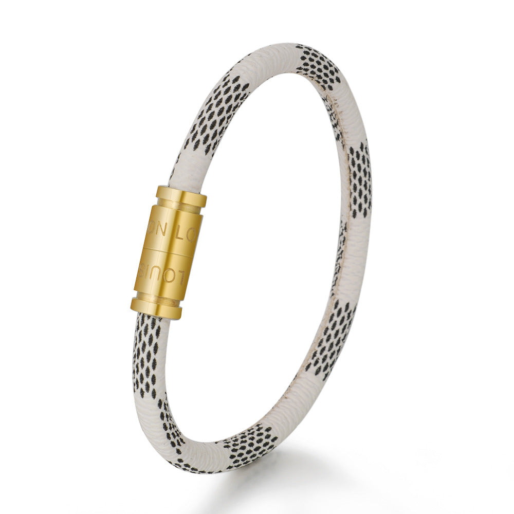 Bracelet mixte en corde avec fermoir magnétique