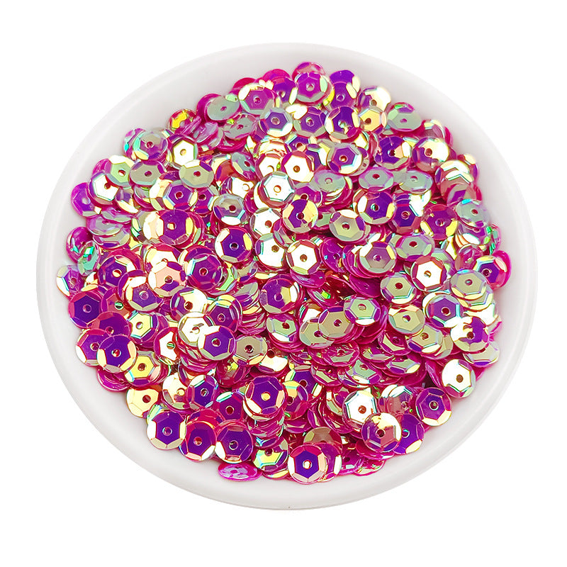 Sequins ronds en PVC de 6 mm pour couture et loisirs créatifs