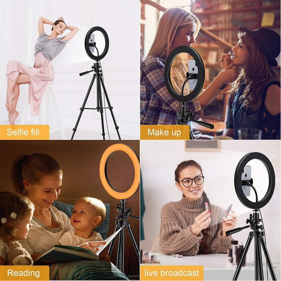 Kit d’éclairage circulaire LED pour photographie et diffusion en direct