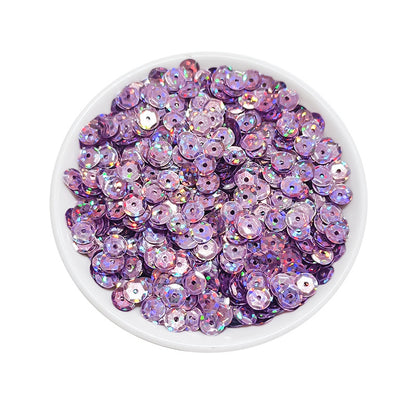 Sequins ronds en PVC de 6 mm pour couture et loisirs créatifs