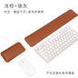 Grand tapis de souris en cuir avec repose-poignets pour clavier