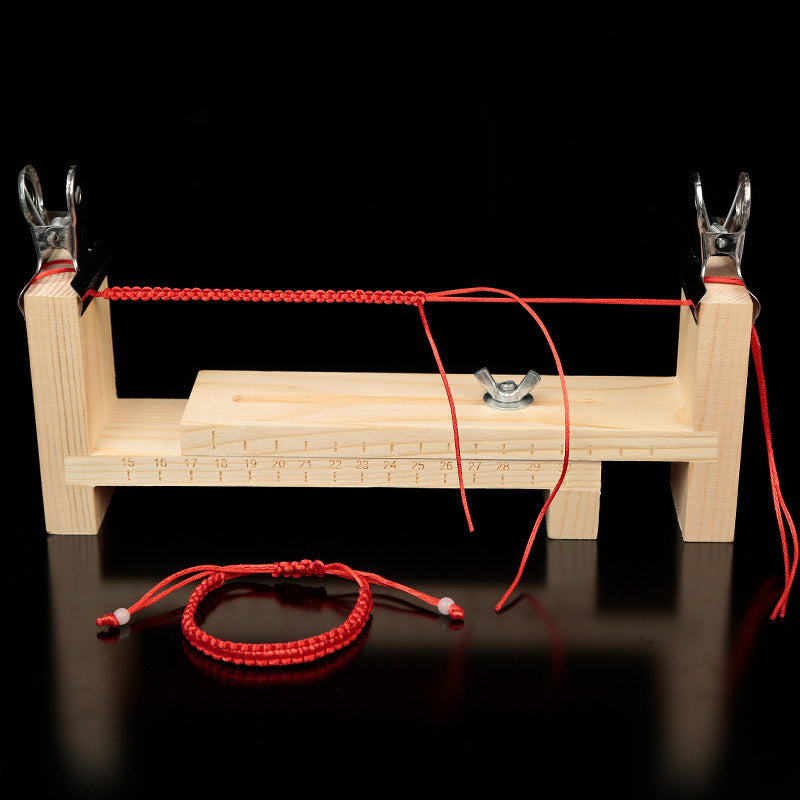 Métier à tresser en bois pour bracelets et cordons