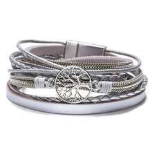 Bracelet mixte en corde avec fermoir magnétique