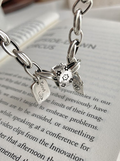 Bracelet vintage avec étoile à six branches