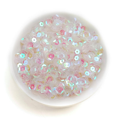 Sequins ronds en PVC de 6 mm pour couture et loisirs créatifs