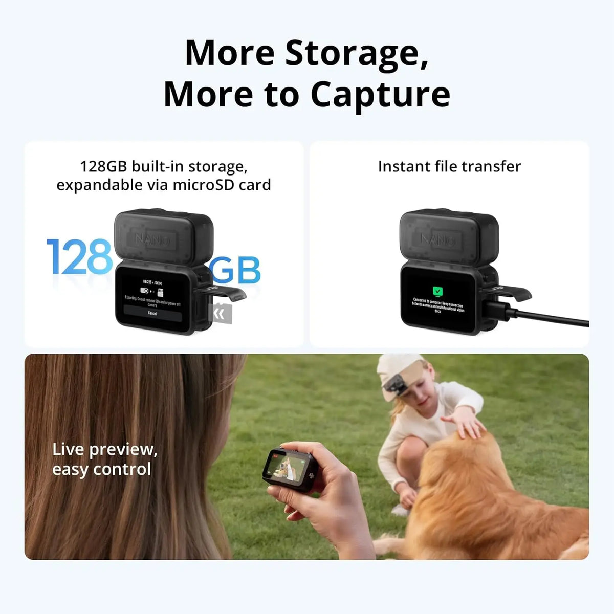 Caméra compacte DJI Osmo Nano – 4K/60 i/s