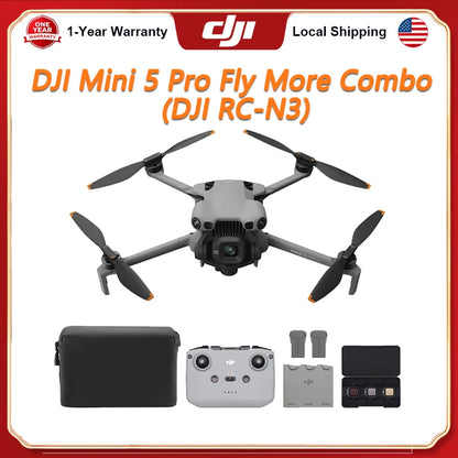 Drone DJI Mini 5 Pro – pack Fly More avec RC-N3