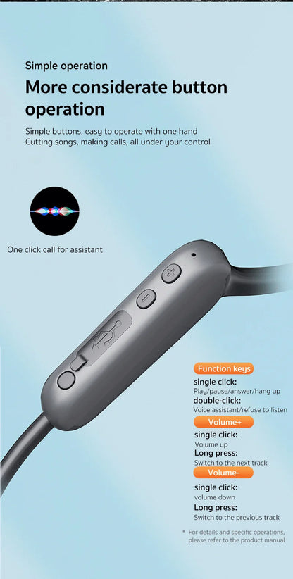 Écouteurs ERAZER XF22 à conduction osseuse, Bluetooth 5.4