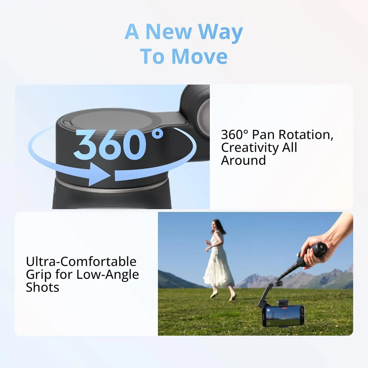 Stabilisateur DJI Osmo Mobile 8 avec suivi intelligent – pack avancé